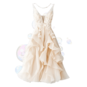 The Rose Gold Sequin Train Dress