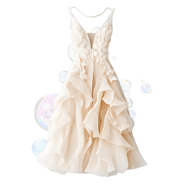 The Rose Gold Sequin Train Dress