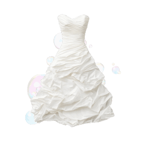 The Champagne A-Line Train Dress