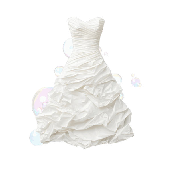 The Champagne A-Line Train Dress