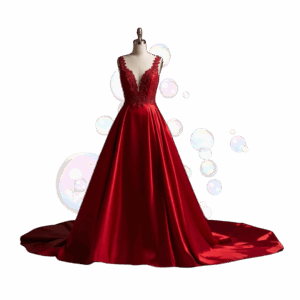 The Burgundy Velvet Bridesmaid Dress