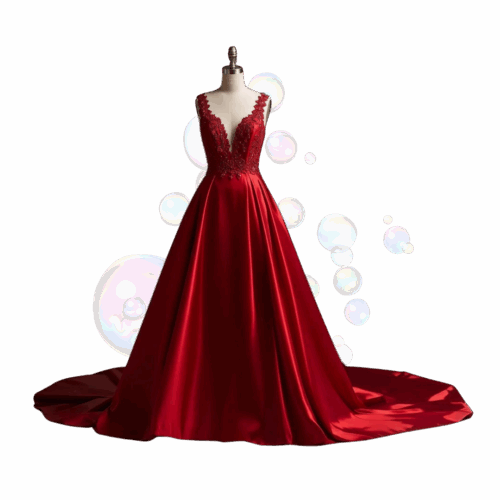 The Burgundy Velvet Bridesmaid Dress